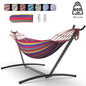 Hammock Bed with Adjustable Stand & Storage Bag, 600lb Capacity