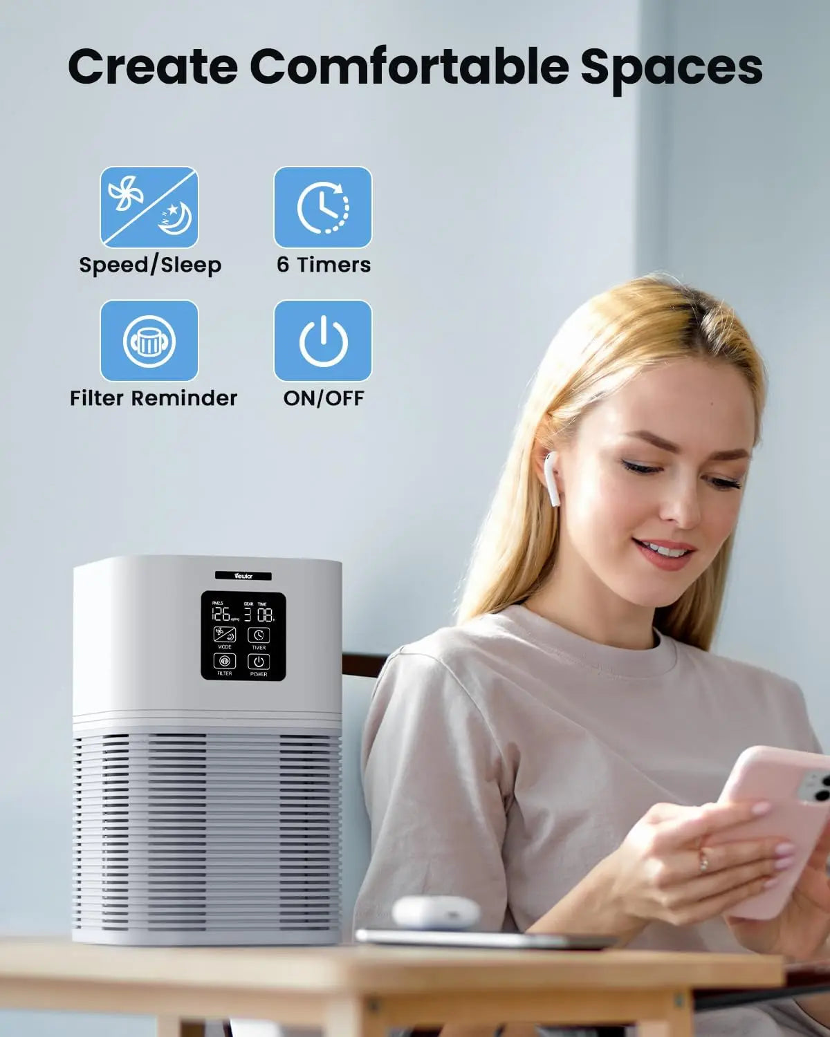 2 in 1 Air Purifier & Aromatherapy diffuser
