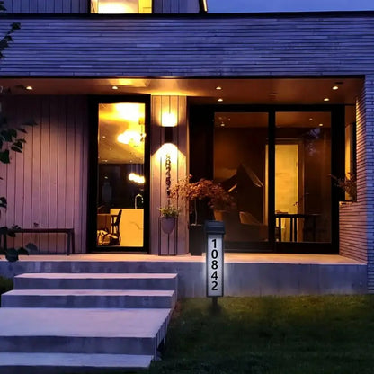 1 pc Solar Powered Address Sign Light With Stake