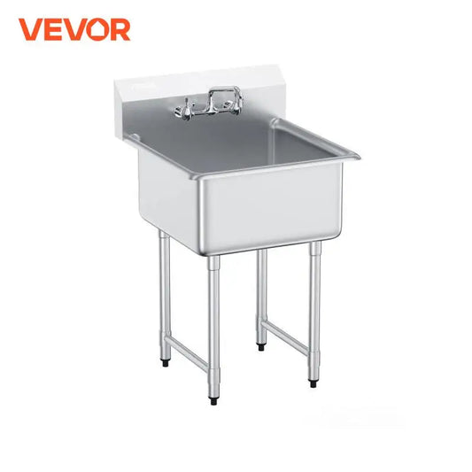 Stainless Steel Utility Sink w/Faucet