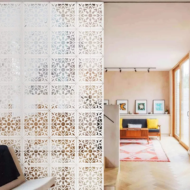 24 PCS Hanging Room Divider, Decorative Thick Wall Screen Panels