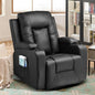 Swivel Recliner/Rocking Chair w/Cup Holders, Heat and Massage