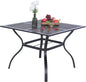 37 Inch Metal Patio Dining Table w/Mesh top