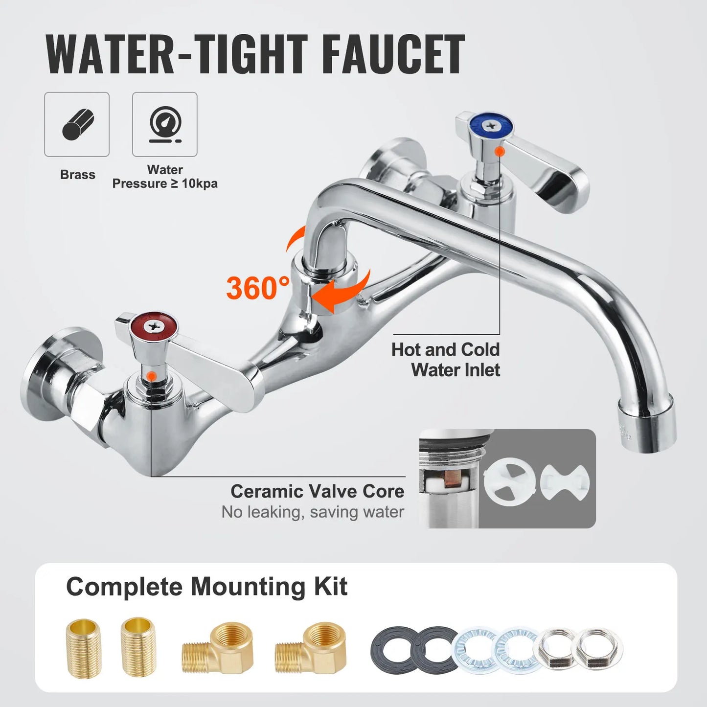 Stainless Steel Utility Sink w/Faucet