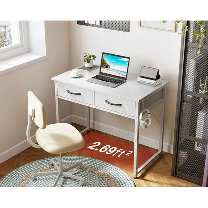 32 Inch Computer Desk with Headphone Hook