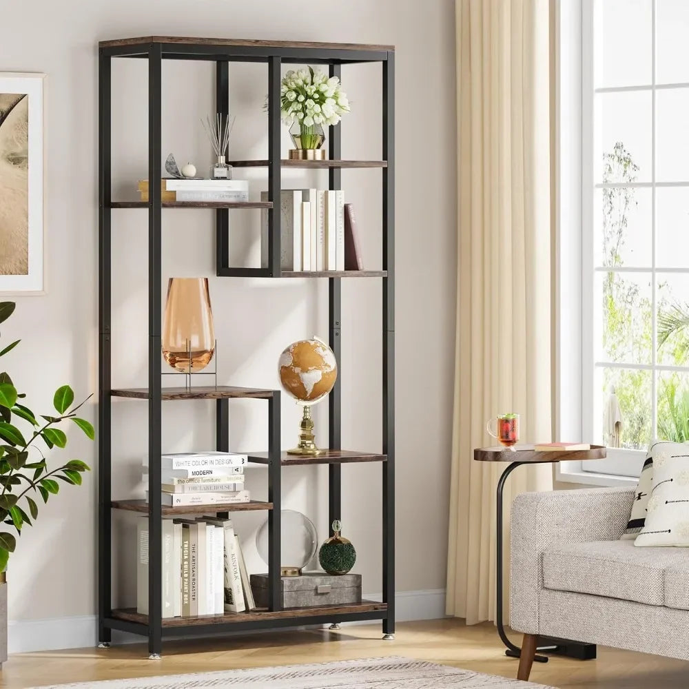 6-Tier Tall Bookshelf Bookcase