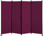4 Panel Room Dividers, Folding Privacy Screen Partition Steel Frame